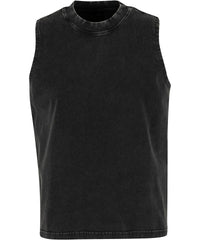 Build Your Brand Women’s Vintage Washed Sleeveless Tee - Black