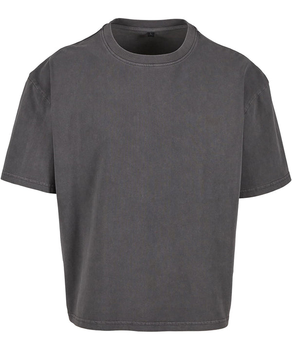 Build Your Brand Vintage Cropped Heavy Oversized Tee - Magnet