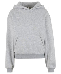 Build Your Brand Women’s Loose-fit Hoodie - Heather Grey
