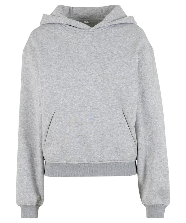 Build Your Brand Women’s Loose-fit Hoodie - Heather Grey