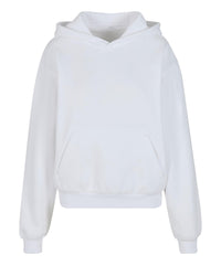 Build Your Brand Women’s Loose-fit Hoodie - White