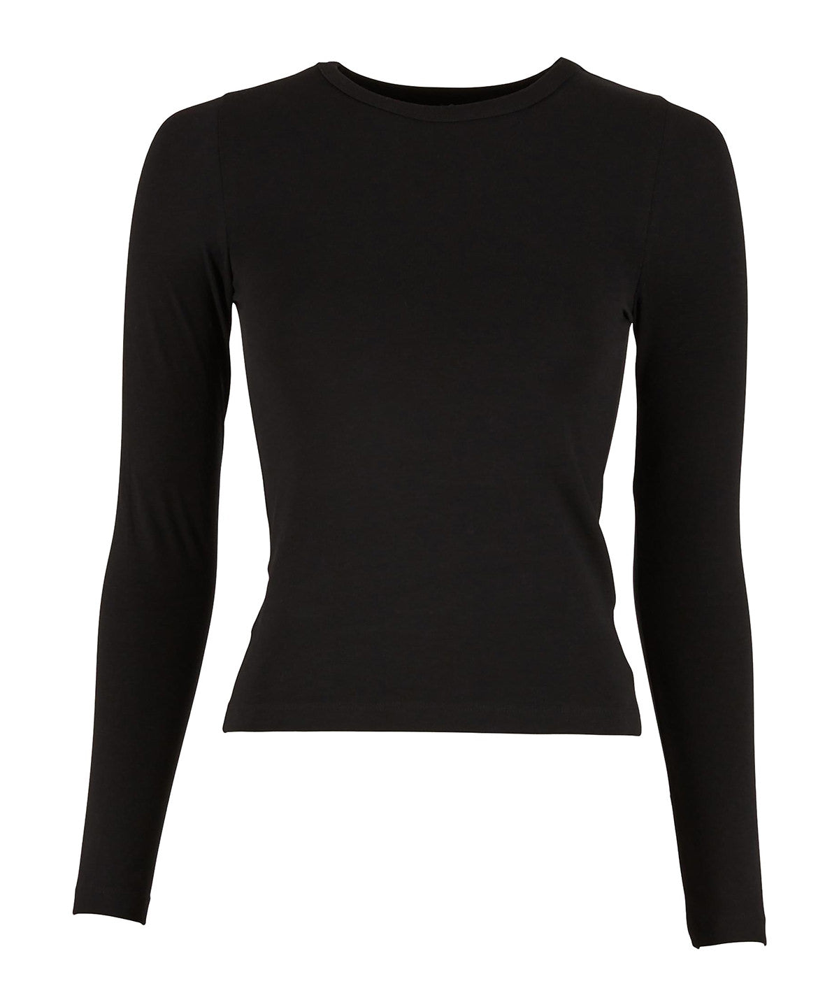Build Your Brand Women’s Ultra Slim Long Sleeve - Black