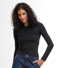 Build Your Brand Women’s Ultra Slim Long Sleeve - Black