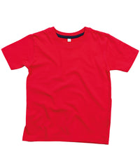 Babybugz Kids Supersoft T - Heather Grey Melange/Red