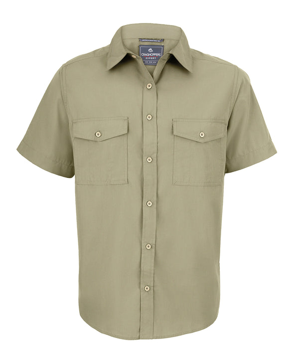 Craghoppers Expert Kiwi Short-sleeved Shirt - Pebble