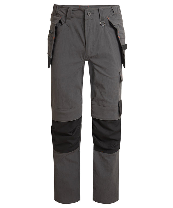 Craghoppers Sheffield Stretch Holster Workwear Trousers - Carbon Grey/Black