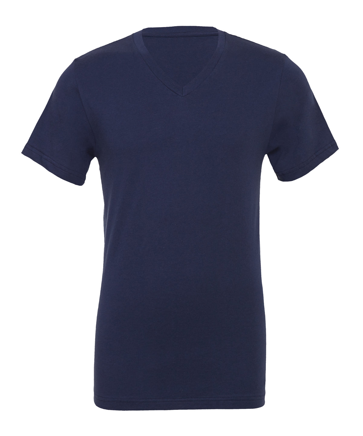 Bella Canvas Unisex Jersey V-neck T-shirt - Navy
