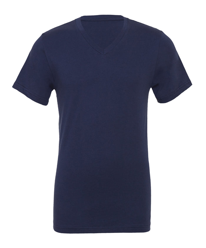 Bella Canvas Unisex Jersey V-neck T-shirt - Navy