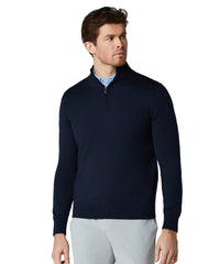 Callaway 1/4-zip Merino Blend Sweater - Mid Vista Blue