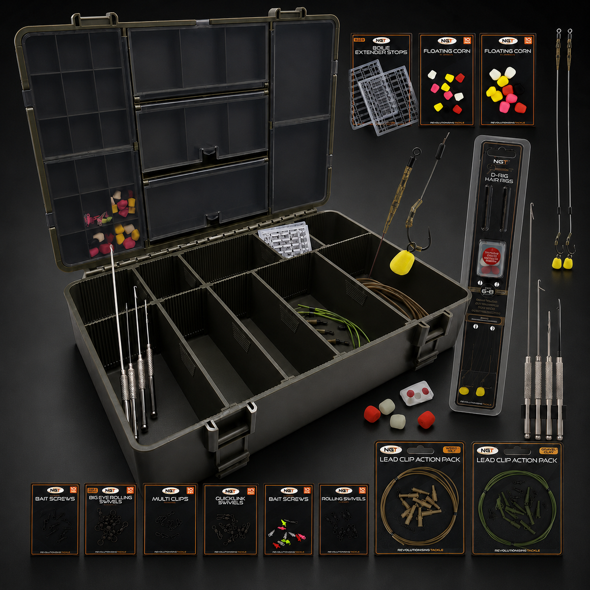 NGT PROFILER Loaded Tackle Box System Set