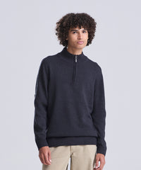 Awdisecologie Wakhan ¼ Regen Zip Knit Sweater - Black