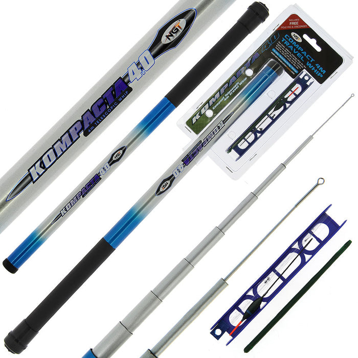 COARSE CARP MATCH FISHING TRAVEL KIDS 4M WHIP POLE & RIG SET