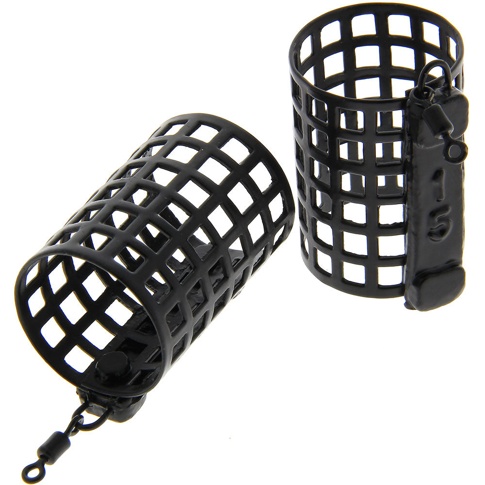 NGT 10 x Round Metal Cage Feeders 15g