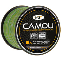 NGT Camo Fishing Line 10lb, 12lb, 15lb, 18lb