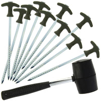 NGT Bivvy Peg Set With Mallet