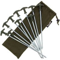 NGT 12" Bivvy Pegs Pack of 10