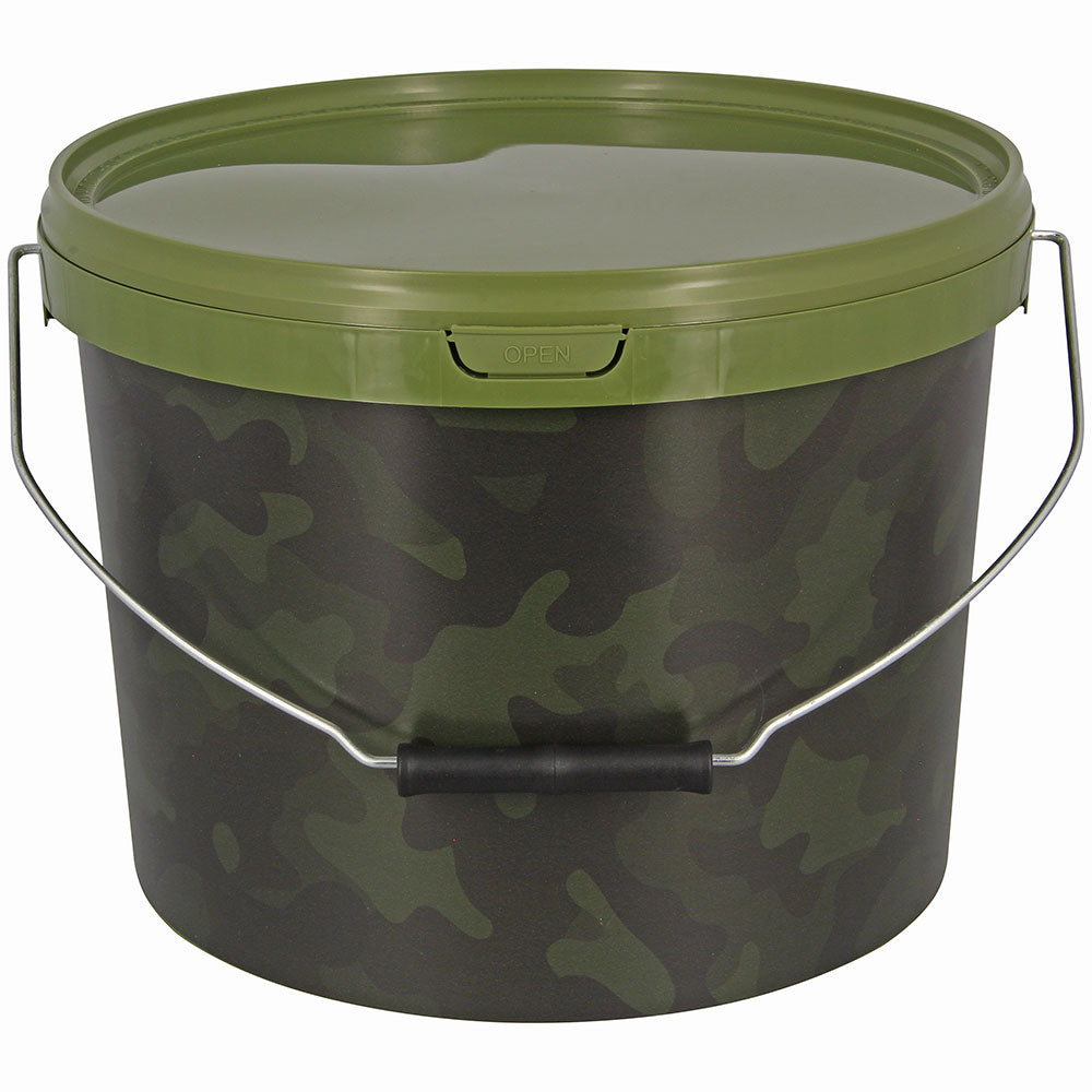 NGT 10 Litre Camo Round Bait Bucket