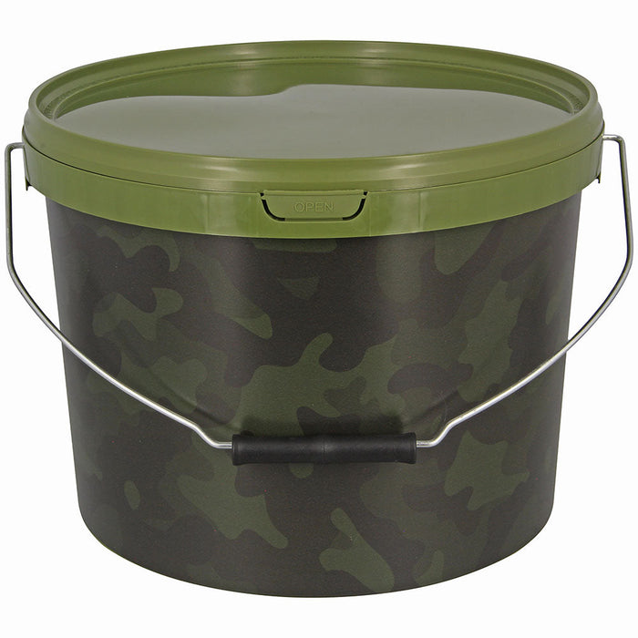 NGT 10 Litre Camo Round Bait Bucket
