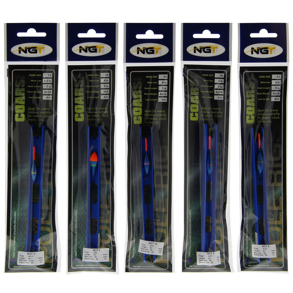 Ngt Coarse Pole Rigs Pack Of 10