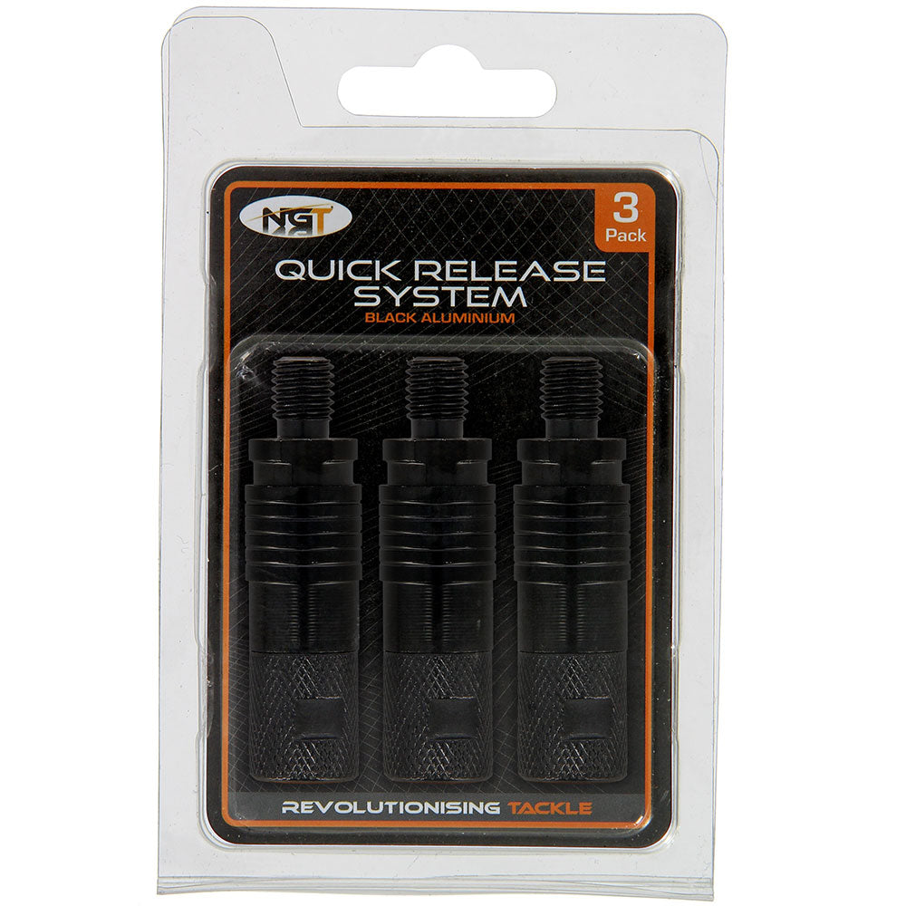 NGT Black Quick Release Systems Pack of 3
