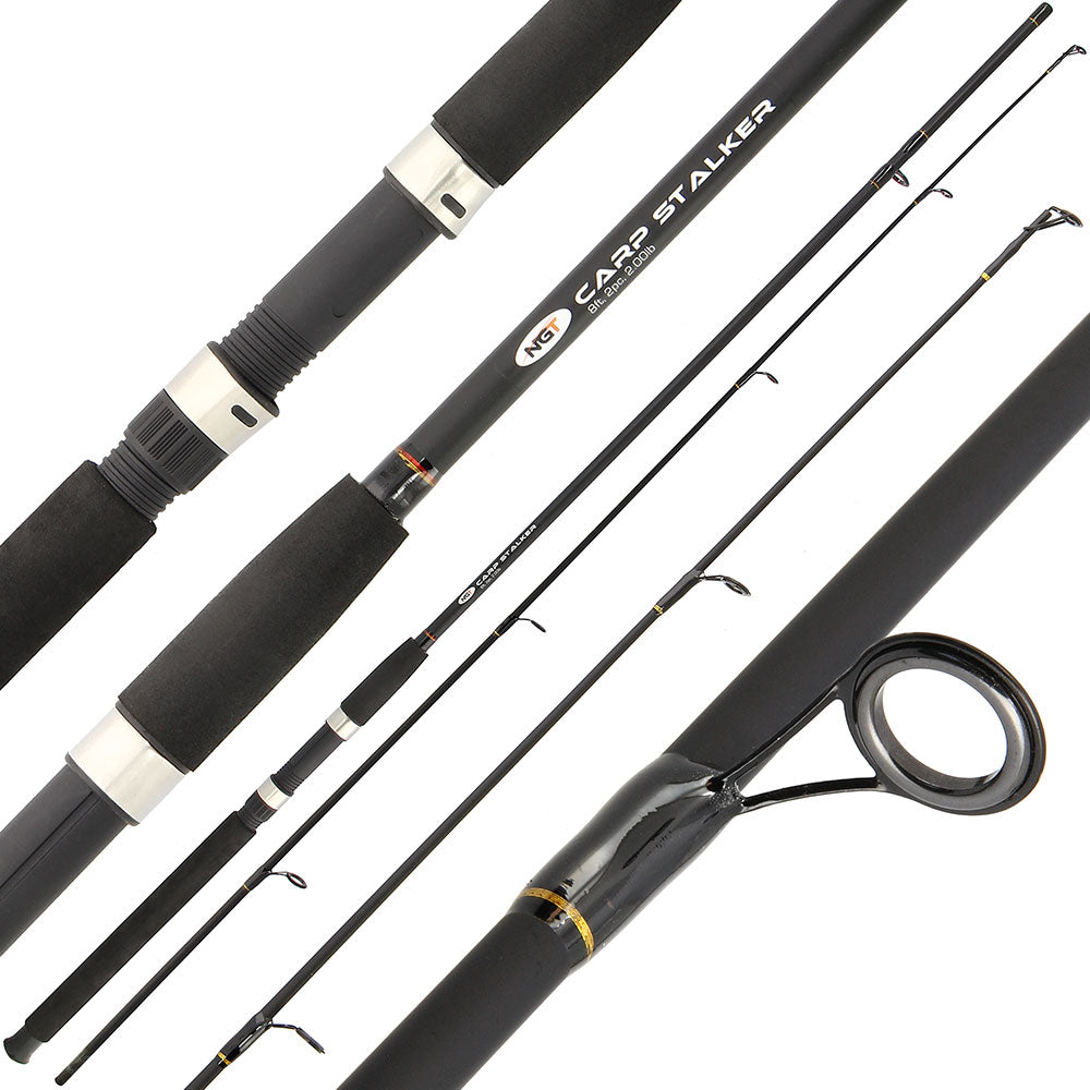 NGT Black Carp Stalking Rod 8ft 2pc