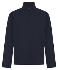 Front Row Premium Piqué 1/4-zip Top - Navy
