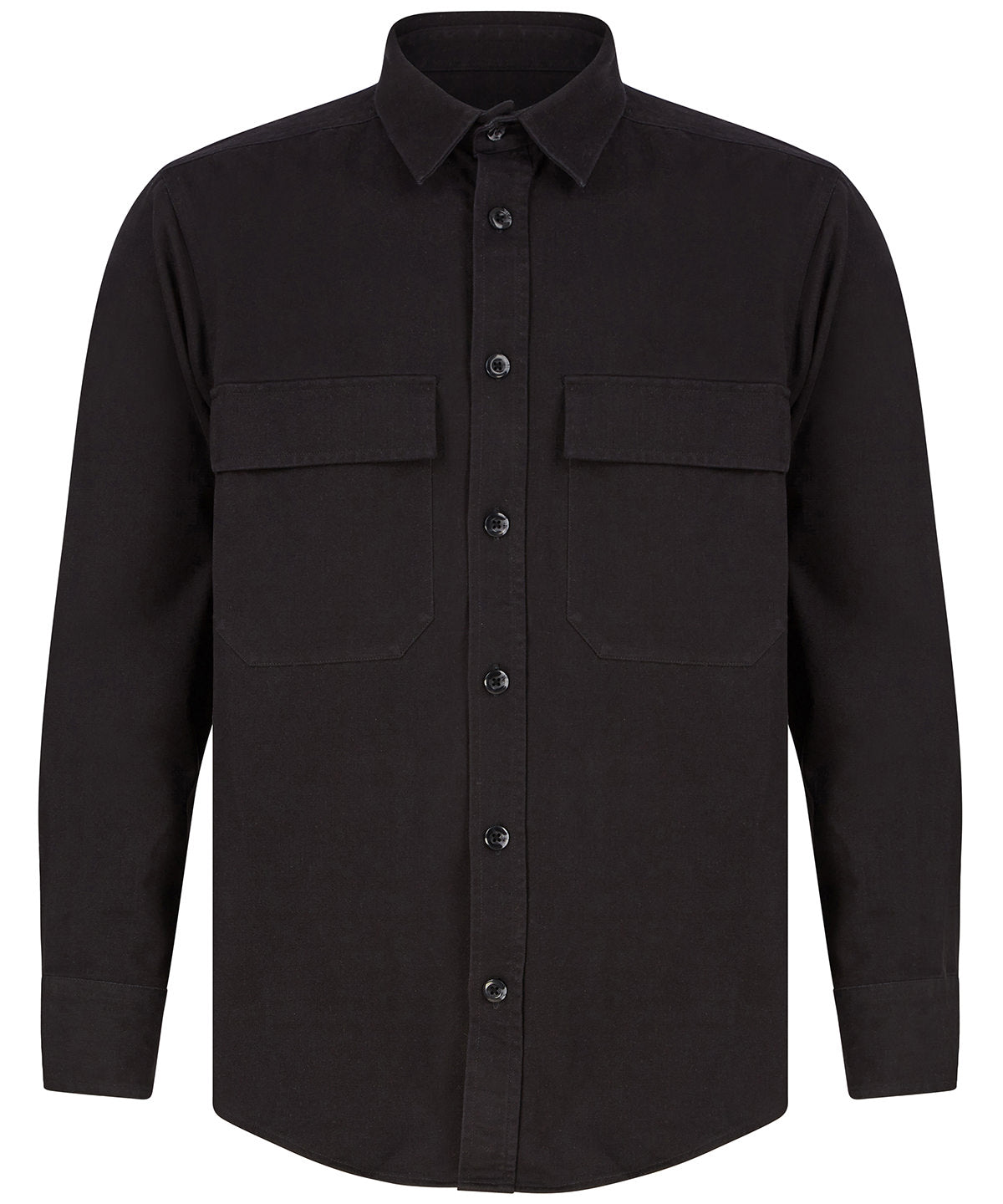 Front Row Drill Overshirt - Black