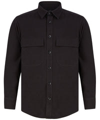 Front Row Drill Overshirt - Black