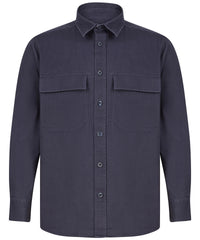 Front Row Drill Overshirt - Navy