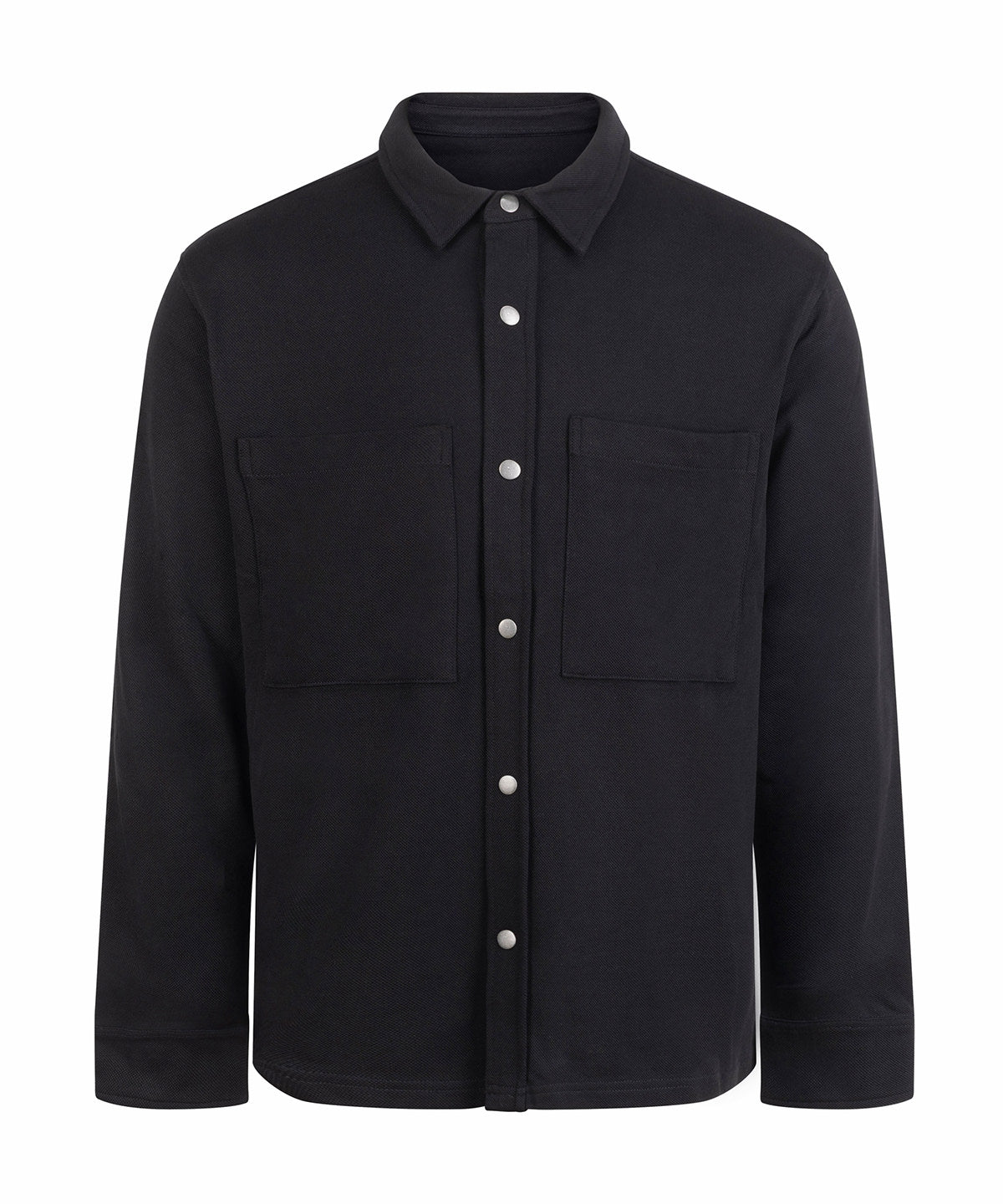 Front Row Premium Piqué Overshirt - Black