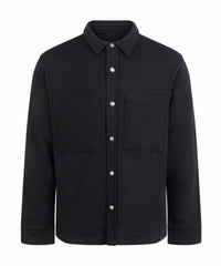 Front Row Premium Piqué Overshirt - Black