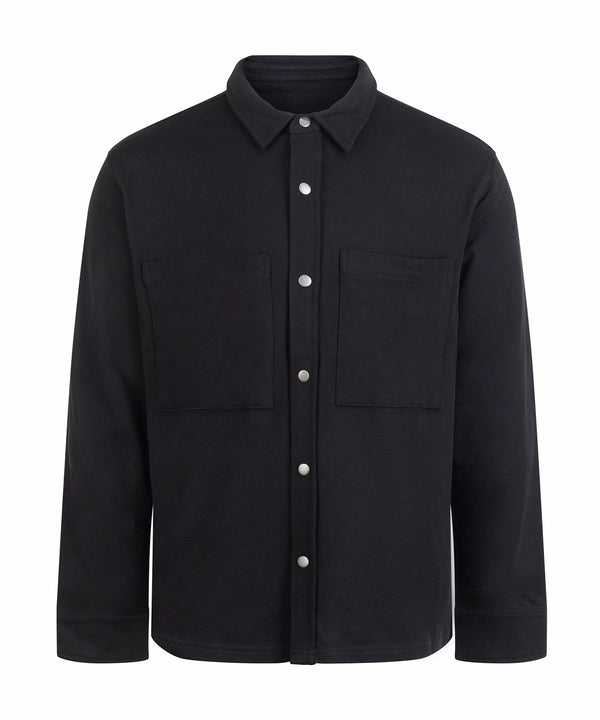 Front Row Premium Piqué Overshirt - Black
