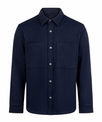 Front Row Premium Piqué Overshirt - Navy