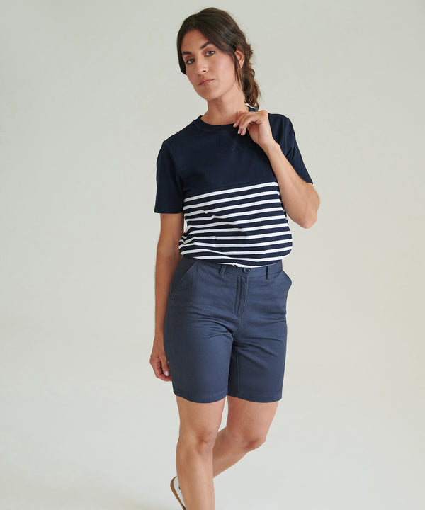 Front Row Women's Stretch Chino Shorts - Navy