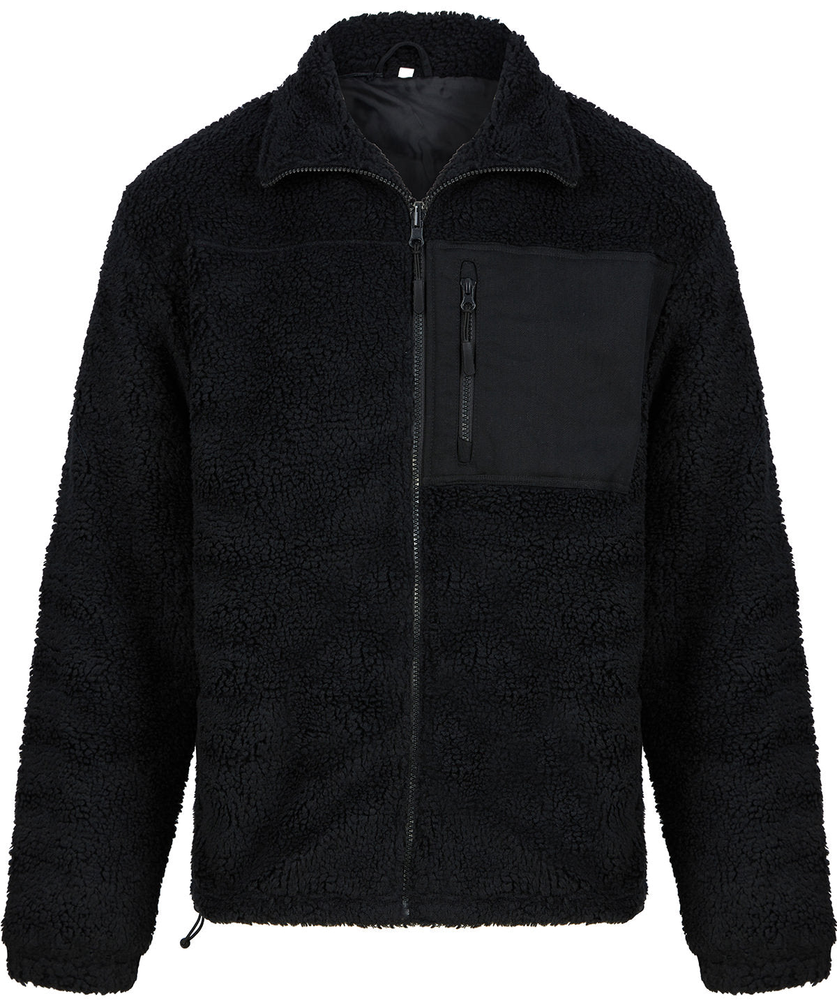 Front Row Recycled Sherpa Fleece - Black