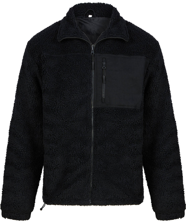 Front Row Recycled Sherpa Fleece - Black