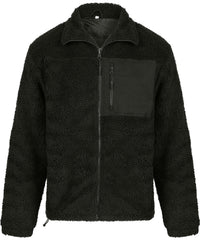 Front Row Recycled Sherpa Fleece - Dark Olive