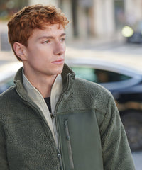 Front Row Recycled Sherpa Fleece - Black