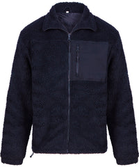 Front Row Recycled Sherpa Fleece - Navy