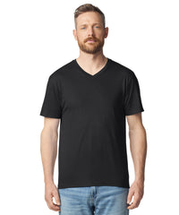 Gildan Softstyle™ V-neck T-shirt - Black