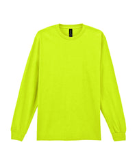 Gildan Ultra Cotton™ Adult Long Sleeve T-shirt - Safety Green*†