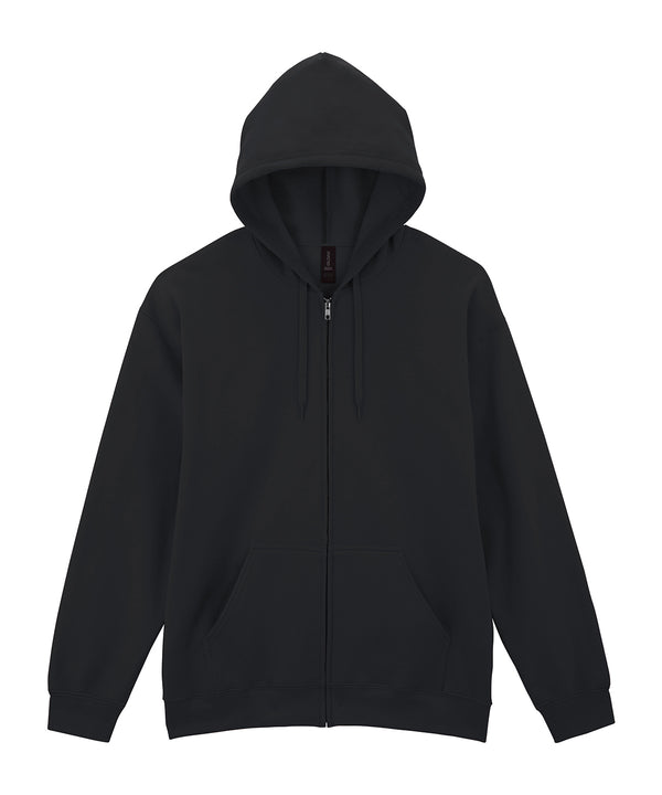 Gildan Softstyle™ Midweight Fleece Adult Full-zip Hooded Sweatshirt - Black