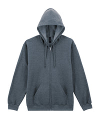 Gildan Softstyle™ Midweight Fleece Adult Full-zip Hooded Sweatshirt - Dark Heather
