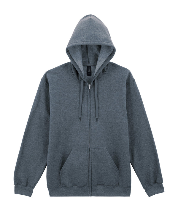 Gildan Softstyle™ Midweight Fleece Adult Full-zip Hooded Sweatshirt - Dark Heather