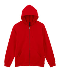 Gildan Softstyle™ Midweight Fleece Adult Full-zip Hooded Sweatshirt - Red