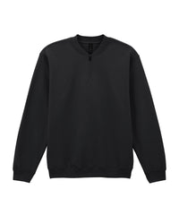 Gildan Softstyle™ Midweight Adult Fleece 1/4-zip Sweatshirt - Black