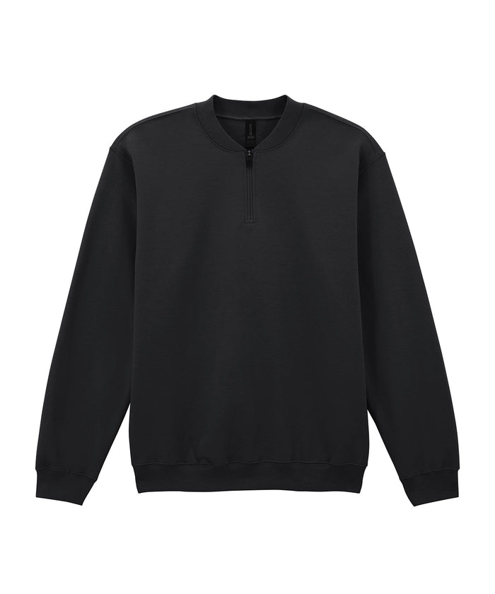 Gildan Softstyle™ Midweight Adult Fleece 1/4-zip Sweatshirt - Black