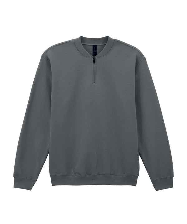 Gildan Softstyle™ Midweight Adult Fleece 1/4-zip Sweatshirt - Charcoal