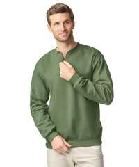Gildan Softstyle™ Midweight Adult Fleece 1/4-zip Sweatshirt - Black