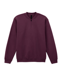 Gildan Softstyle™ Midweight Adult Fleece 1/4-zip Sweatshirt - Maroon